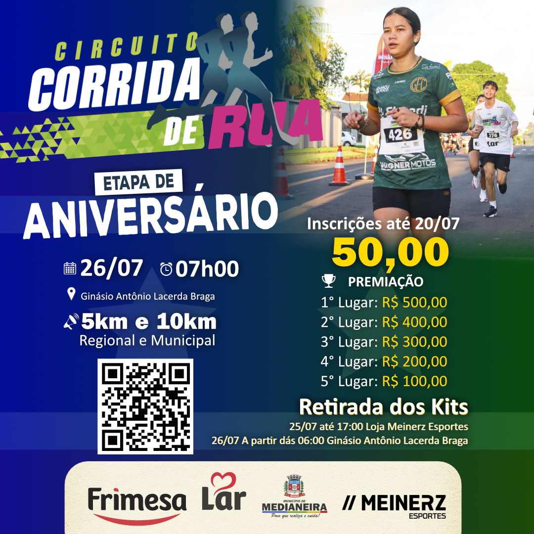 Circuito de Corrida de Rua de Medianeira – Etapa de Aniversário